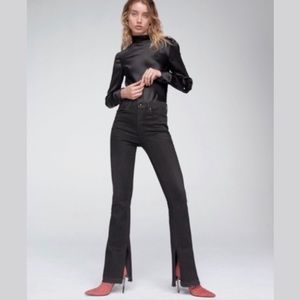 rag & bone Black Flare Jeans